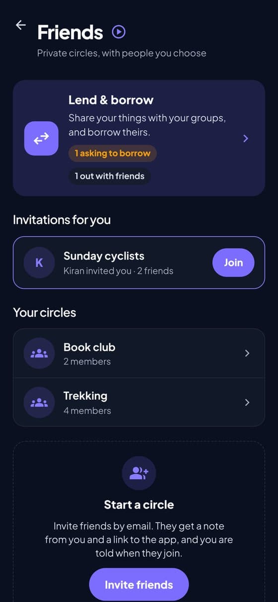 Friends and circles